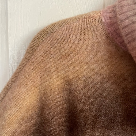 Loft Ombre Turtleneck Poncho Sweater - Picture 11 of 13